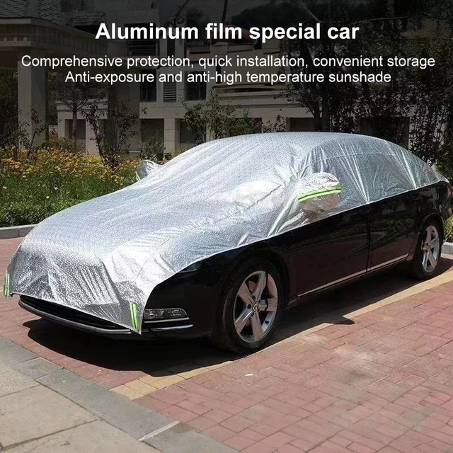 Car Cover Outdoor Protection Full Exterior Snow Cover Sunshade Dustproof Protection Cover Universal for Hatchback Sedan SUV 3