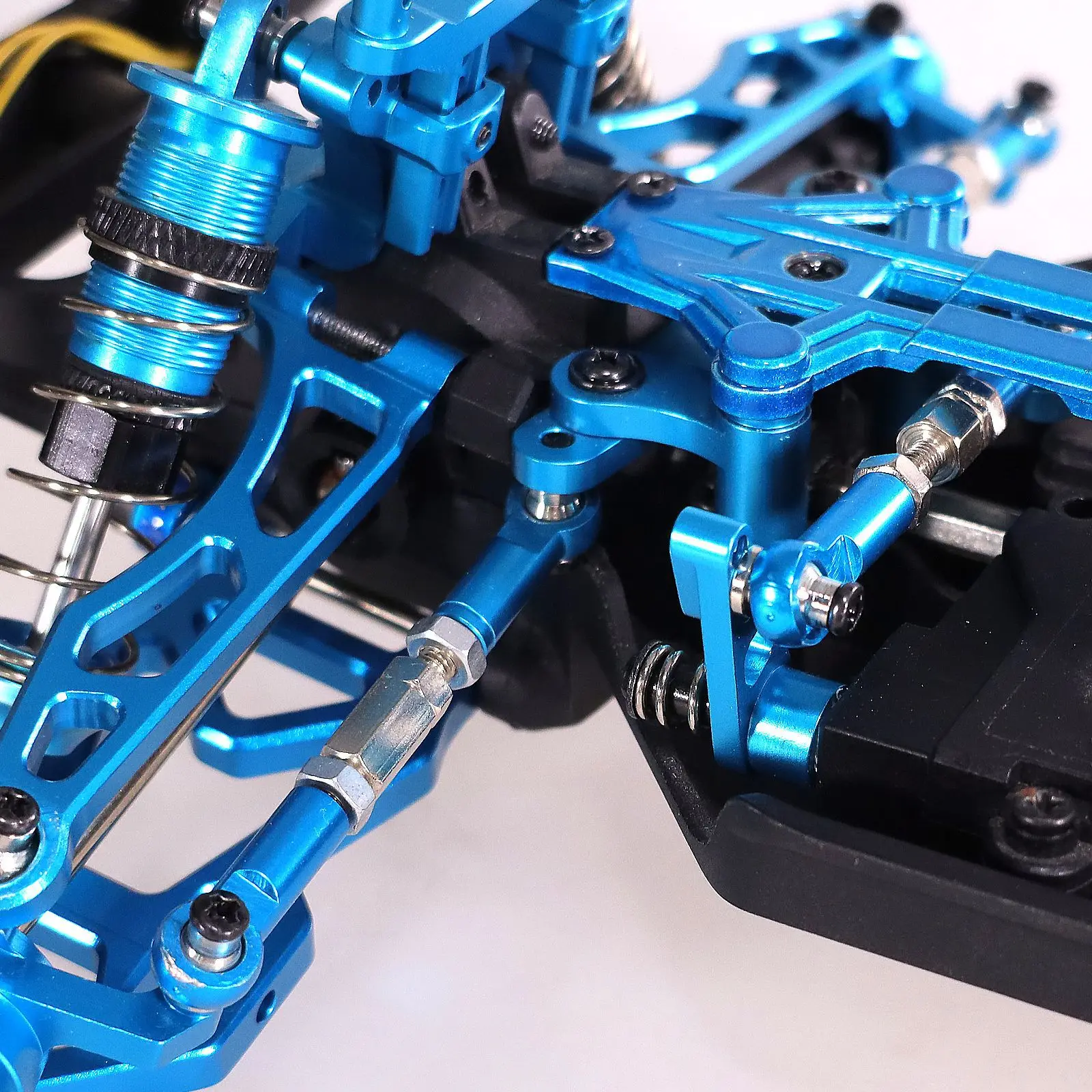 Metall Lenkung Schock Turm Körper Säulen Getriebe Fall Für SCY 1/16 16101 16102 16103 16106 16201 PRO JJRC C8805 Q130A RC – Detail 10