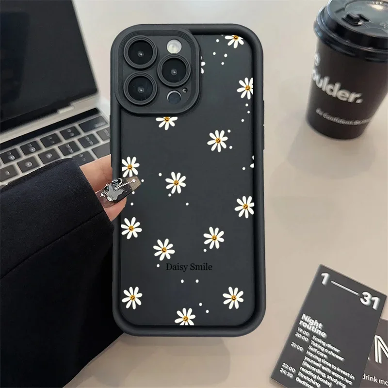 Daisy Floral Matte Shockproof Phone Case