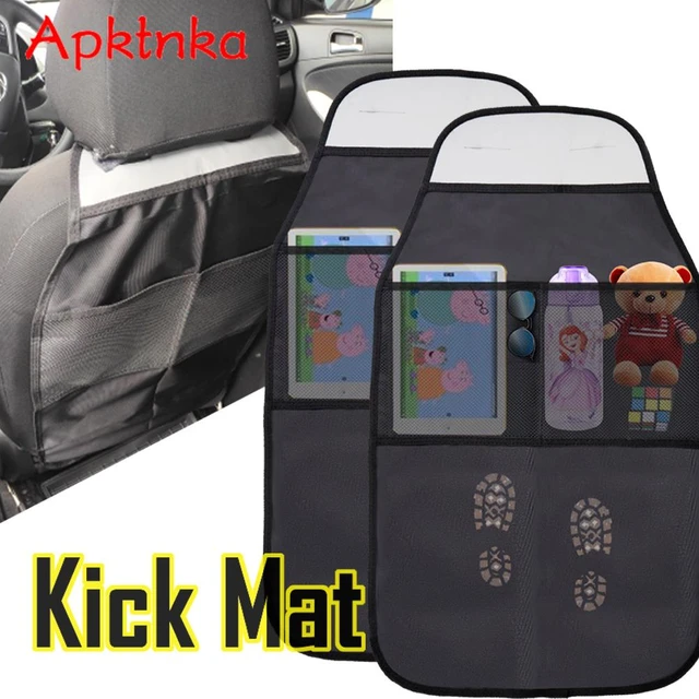 Organisateur de siège arrière de voiture avec support pour tablette à écran  tactile + 9 poches de rangement, tapis de protection arrière de siège de  voiture pour enfants en bas âge - AliExpress