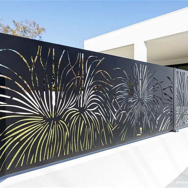 Jardin décoratifs en aluminium de l'écran clôture métallique