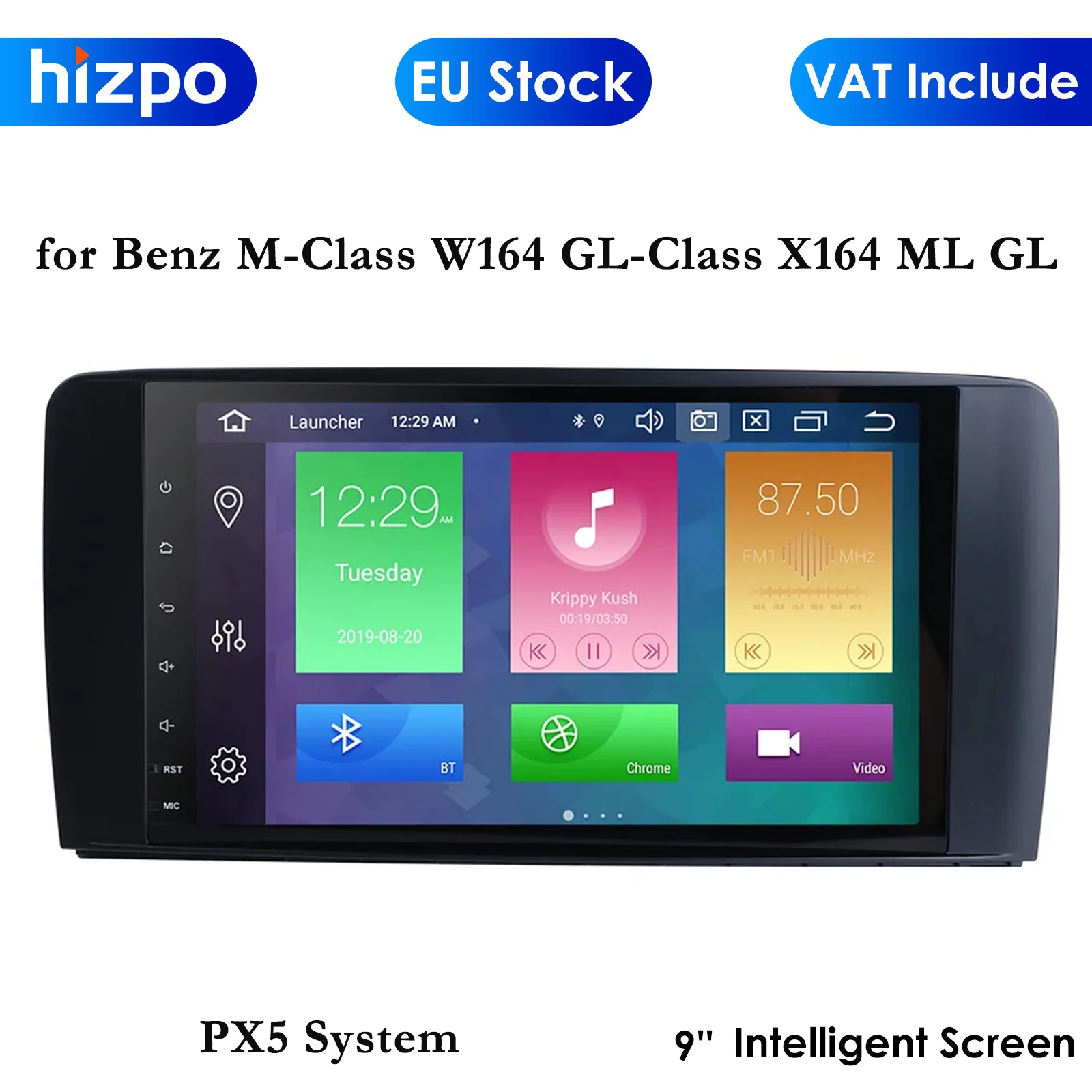 PX5 8Core 4G 64G 2 Din Android Car Radio for Mercedes Benz M-Class W164 GL-Class X164 ML GL Multimedia Autoradio Stereo DSP RDS