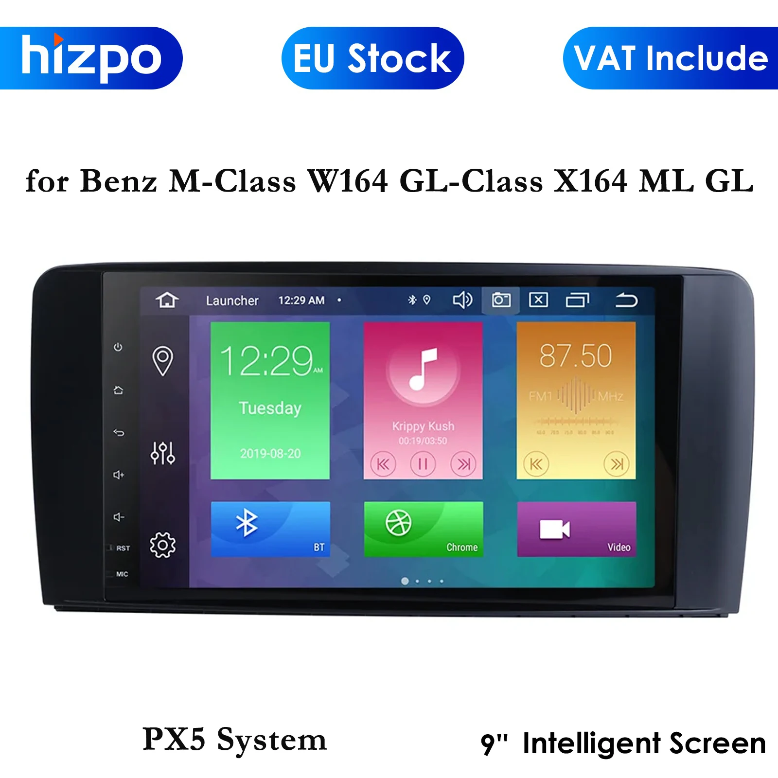 Px5 8Core 4G 64G 2 Din Android Auto Radio Voor Mercedes Benz M-Klasse W164 Gl-Klasse X164 Ml Gl Multimedia Autoradio Stereo Dsp Rds