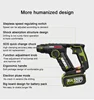 WORX WU380S 20V  brushless/Cordless Rotary hammer-power tools,lithium,Forward/Reverse,industry/drill concrete/wood/steel/martelo 3