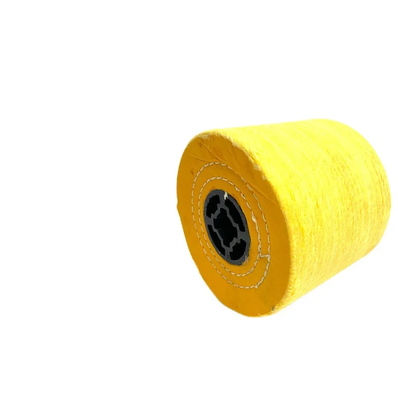 

120*100*19mm Yellow Cotton Cloth type burning polishing brush abrasive wheel for Metal Hardware Jewelry