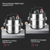304 Stainless Steel Pressure Cooker Outdoor Portable Micro Pressure Cooker Kitchen Pressure Cooker Household Mini Pressure Cook 5