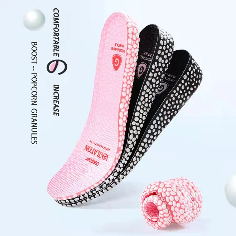 1.5-3.5CM High End Invisible Insole Added Comfortable Soft Breathable And Shock-Absorbing Sports Foot Care Foam Insole Unisex PU