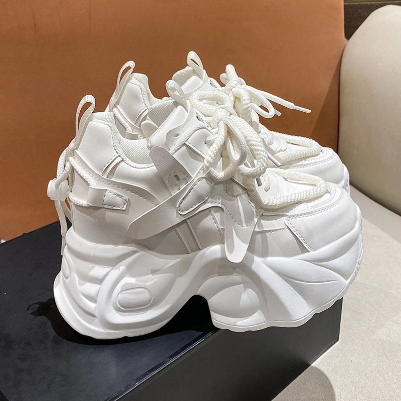 

On A Wedge Increased Internal High-Heeled Shoes Lady Woman's Slippers Platform 2023 Soft Casual Basic Cross-tied Short Plush Lei