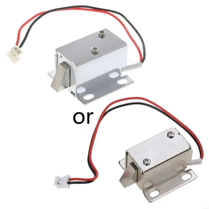 51BF Practical Safety Electromagnetic Solenoid Lock for Cabinet Door Drawer for DC 12V 0.4 A Design Lock Intelligent Loc