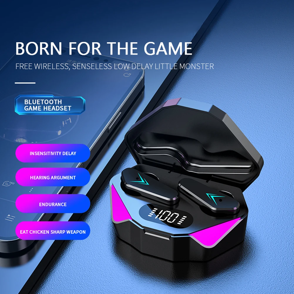 ゲーム用Bluetoothヘッドセット,ワイヤレスイヤホン,低遅延,cv8