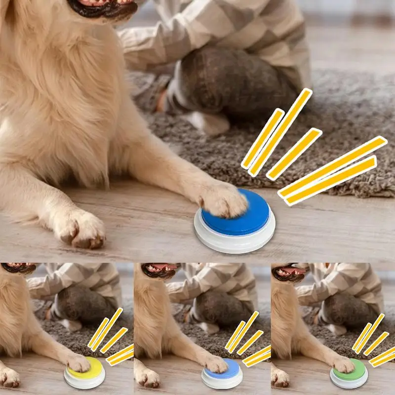 

Pet Recording Voice Buttons Buzzer Dog Talking Button Communication Pet Training Buzzer for Family Picnics Outdoor Activities