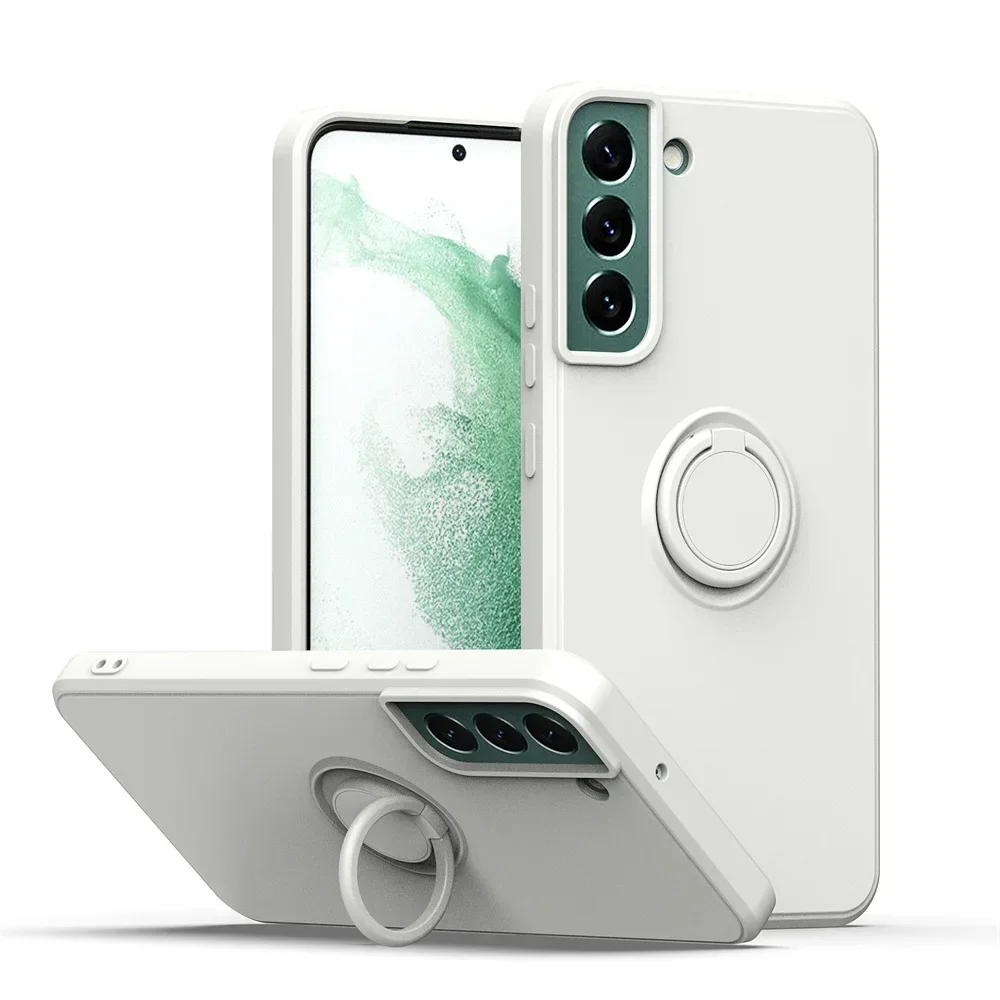 Liquid Silicone Ring Phone Holder Case - Durable Protective Cover