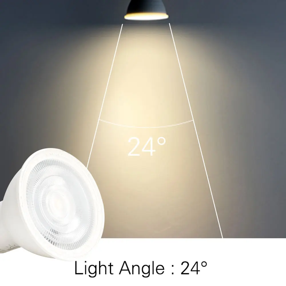 Led 6w COB 플라스틱 알루미늄 GU10 MR16 E27 E14 24/120 220v 차가운 따뜻한 화이트 홈 거실 스포트 라이트 교체