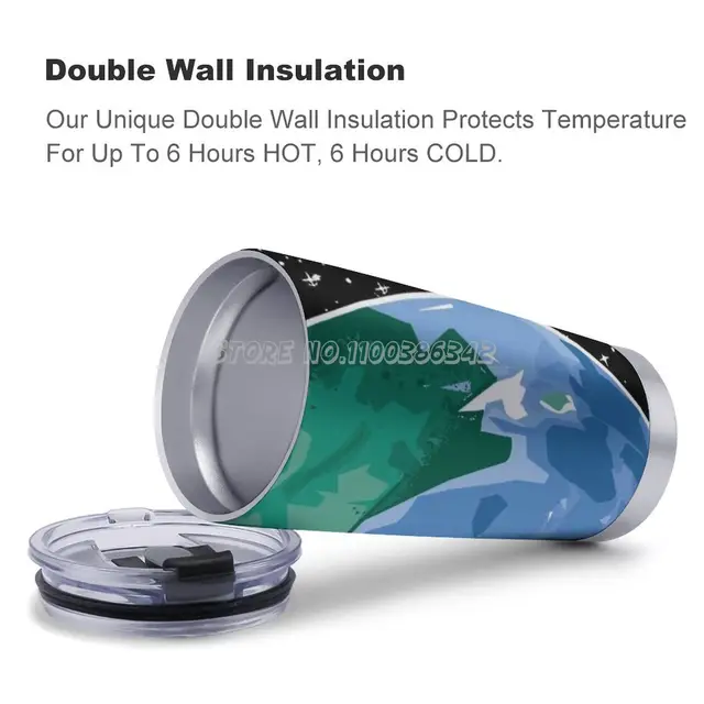 Erde Comic 20 Oz Autó Csésze Utazási Kávé Bögre Rozsdamentes Acél Szigetelt Kávéital Tea Képregény Geschenkidee Tier Welt Lust - Image 4