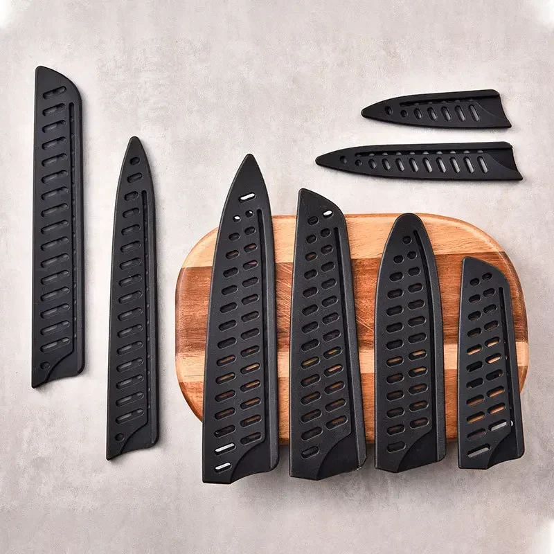 Kitchen Knife Sheath Black Plastic Blade Protector Cover