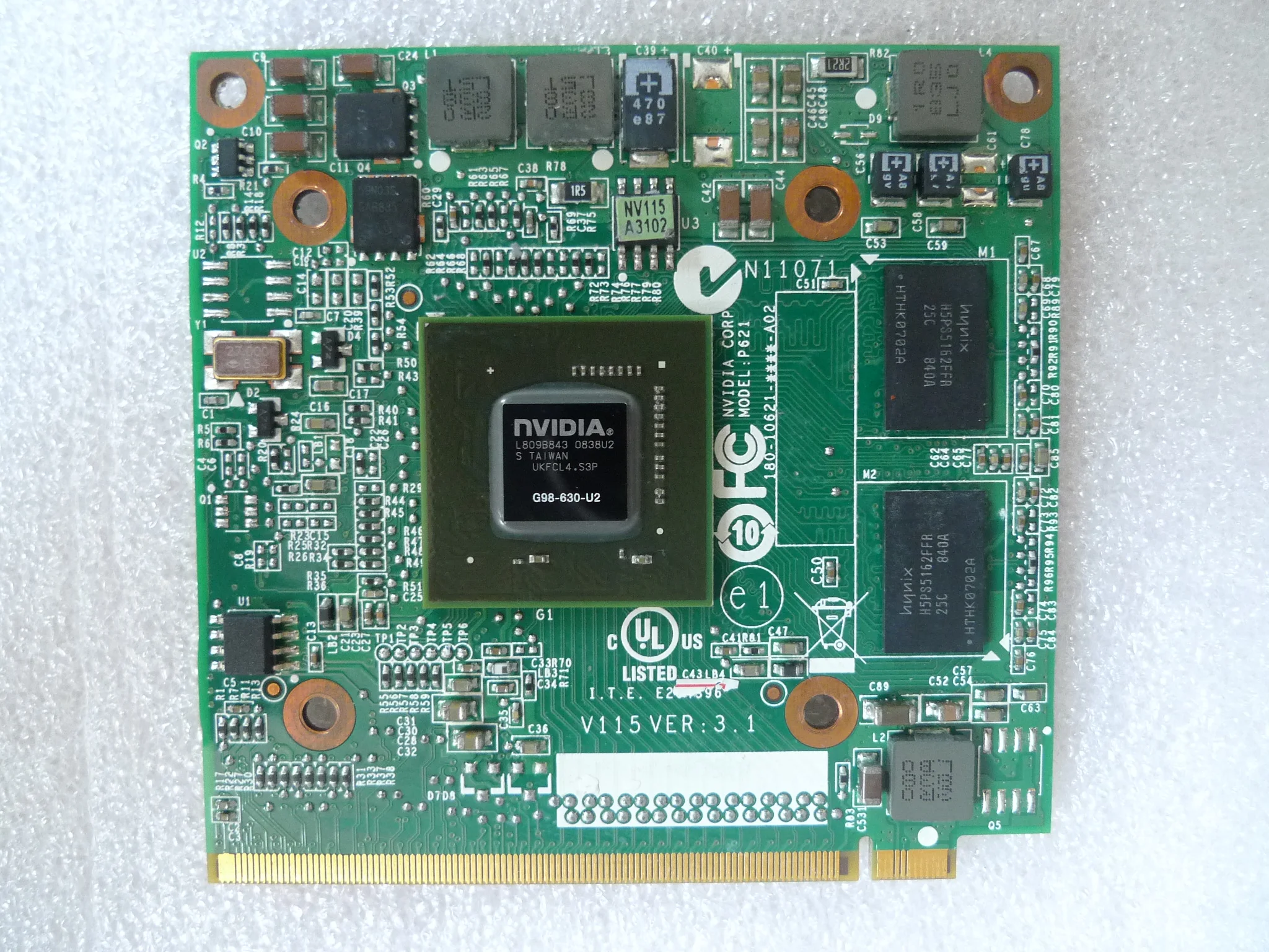 For Acer Aspire 5520G 4630G 6930G 7720G 7730G Laptop 9300M GS 9300MGS 256MB G98-630-U2 DDR2 MXM II Graphic Video Card