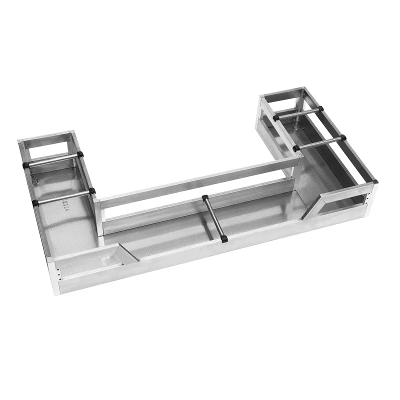 

Шкаф из нержавеющей стали 304, U-образный ящик, корзина, вогнутая раковина, межплатформенная Нижняя стойка для хранения раковины