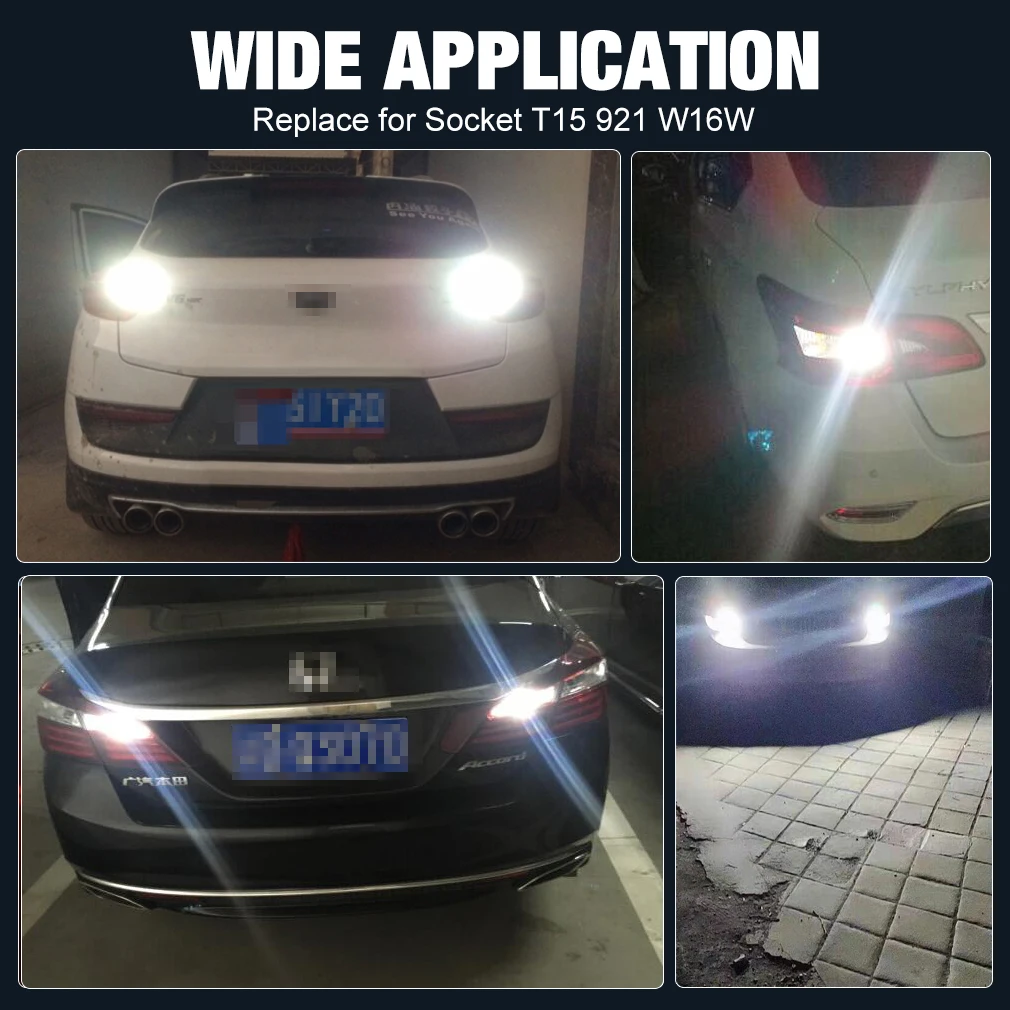 T15 LED  , W16W LED Canbus,  , 3570S, 912 921 , ڵ  , ڵ  6000K, 2 