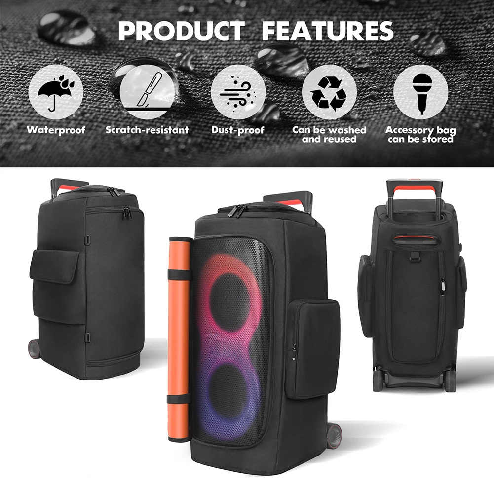 Speaker Dust Cover For JBL PARTYBOX 310/320 Portable Travel Storage Bag Bluetooth Speaker Case Anti-Slip Padded Protective Cover