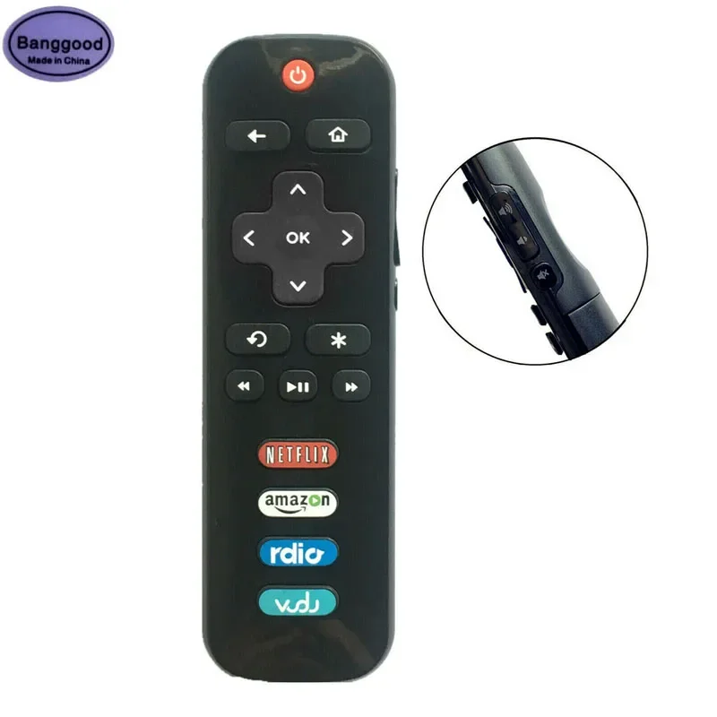 

Banggood RC280 Side Button LED HDTV Wireless Remote Control for TCL ROKU TV 28S3750 32S3750 with Rdio Vudu Netflix Amazon