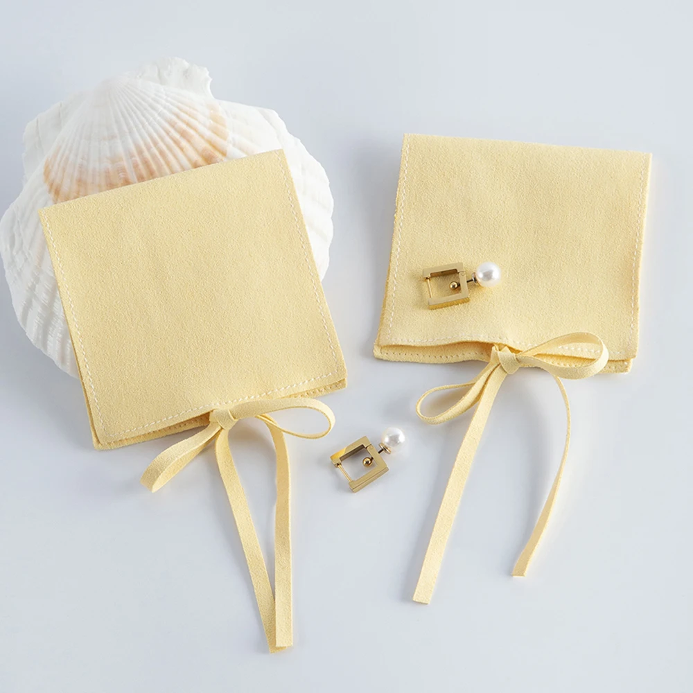 Schmuckbeutel aus Mikrofaser-Samt, Verpackungsbeutel für Ringe, Ohrringe, Kosmetik, Tarot-Karten-Organizer, Mini-Größe, Hochzeitsgeschenke, Großpackung – Detail 2