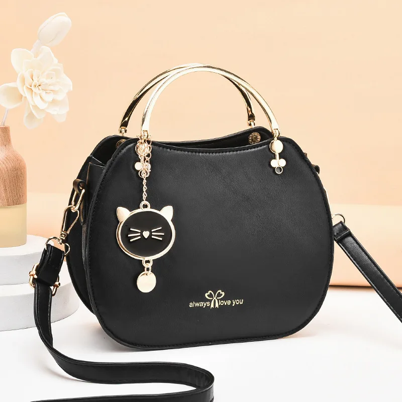 Cute Kitten Designer Ladies Shoulder Bags Shell Small Handbag Purse Women's Messenger Crossbody Bags Female Sac A Main Femme