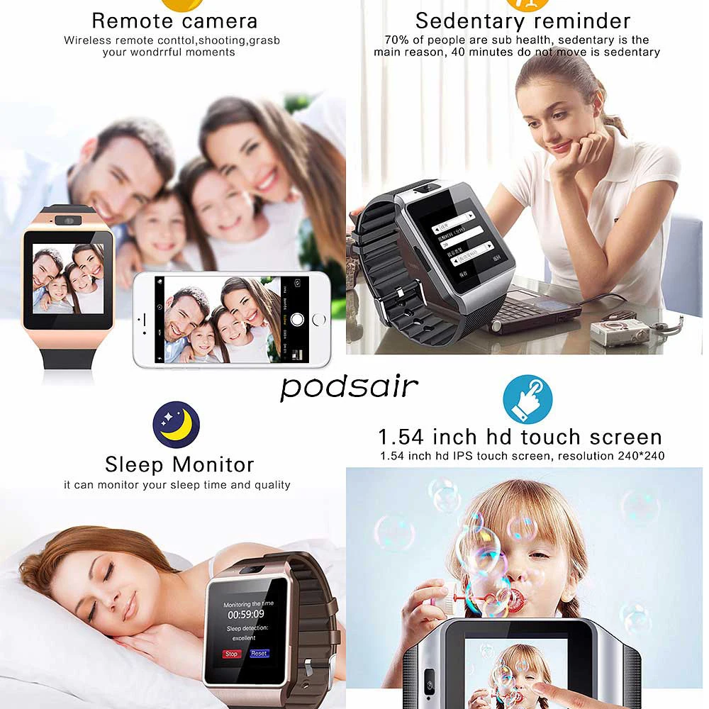 ο DZ09 Smartwatch    ð 2G SIM ȭ TF ī޶ ˶ ð,   ð PK X7 X8 MAX