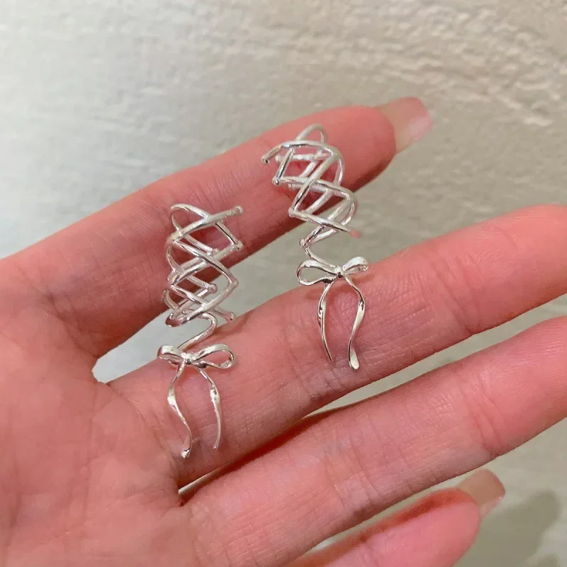 Paper Clip Diy Earring Cuff Wholesale 2Pcs Styles Bling Butterfly