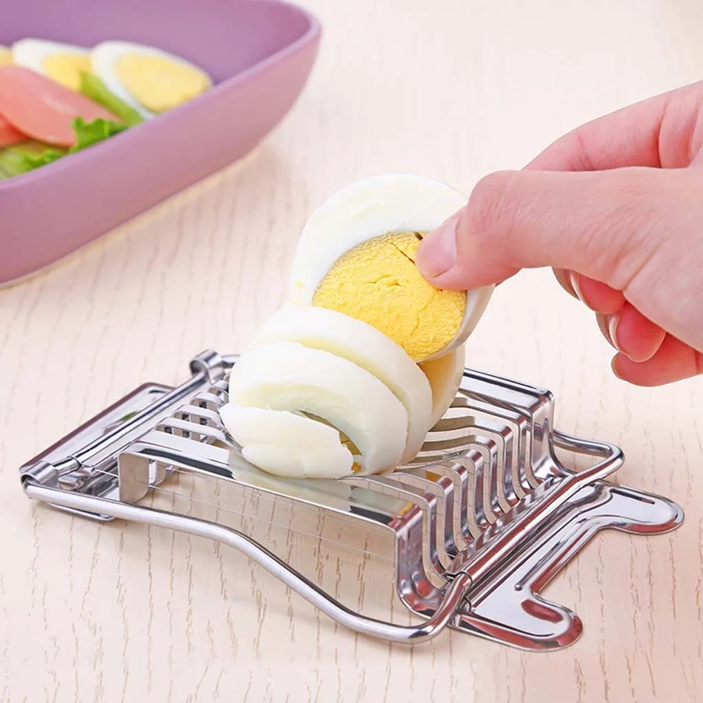 Stainless Steel Boiled Egg Slicer Cutter Mushroom Tomato Kitchen