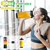 600ML portable blender personal electric juicer with lid water bottle powder fruit shaker bottle ice usb juicer cup 4