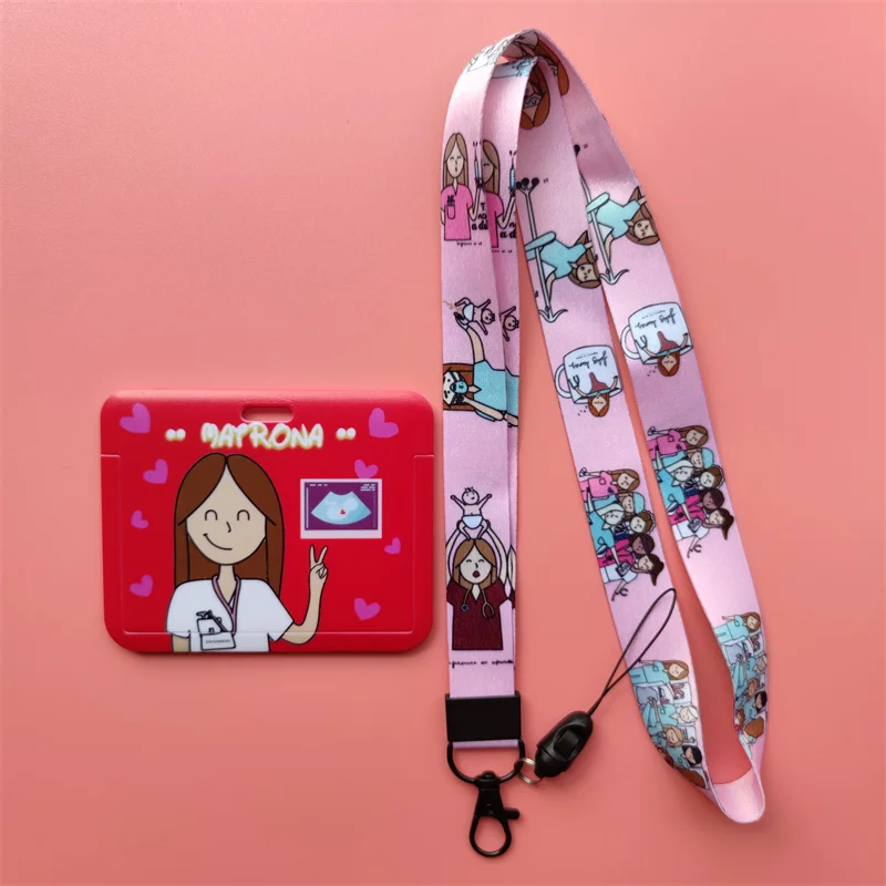 Card Holder ID Card Case ID Card Holder Doctor Nurse Women's Lanyards
