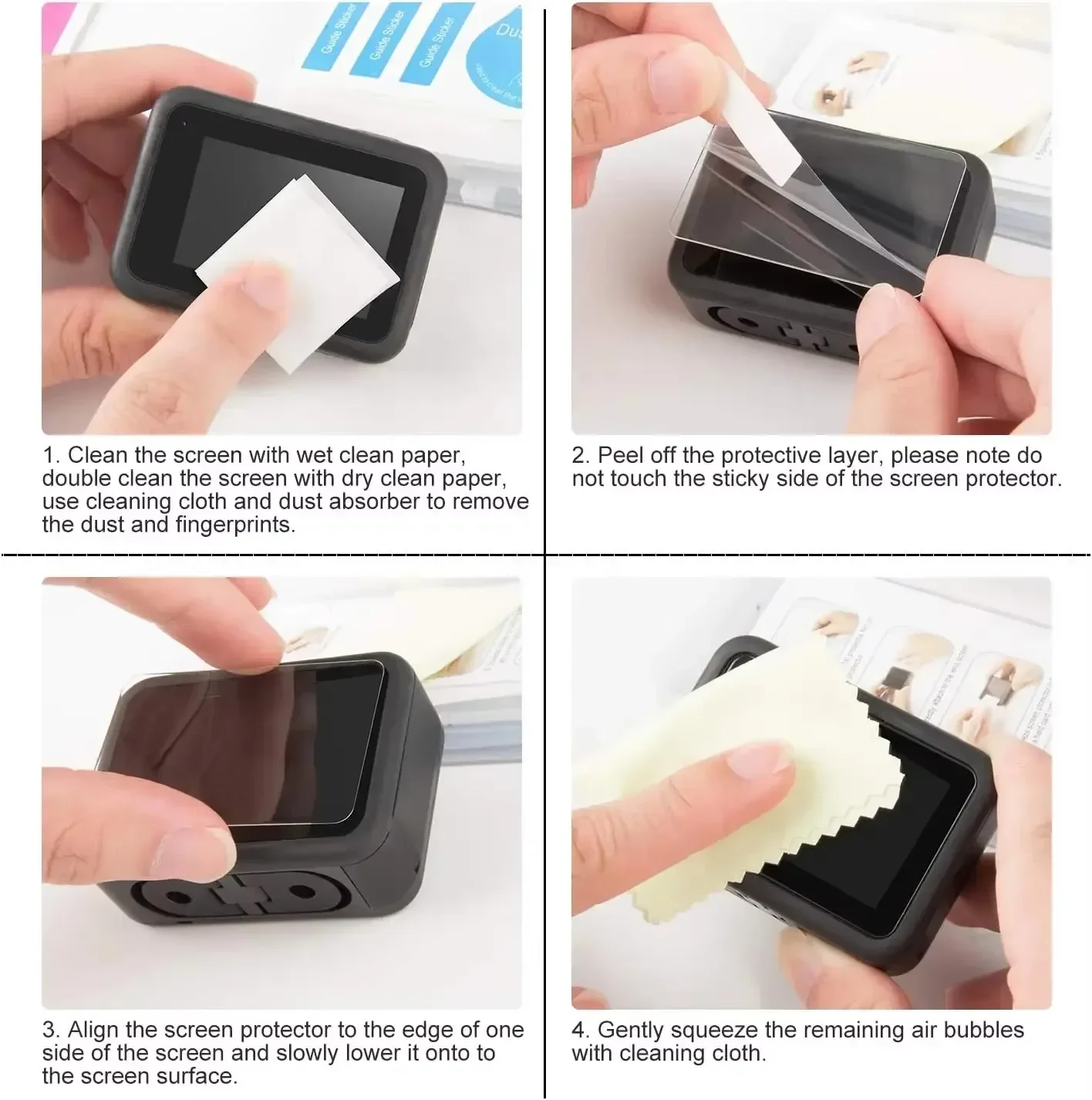 For GoPro Hero 13 12 11 10 9 Screen Protector Tempered Glass Film Silicone Lens Cover Cap For GoPro Hero 13 12 Accessories