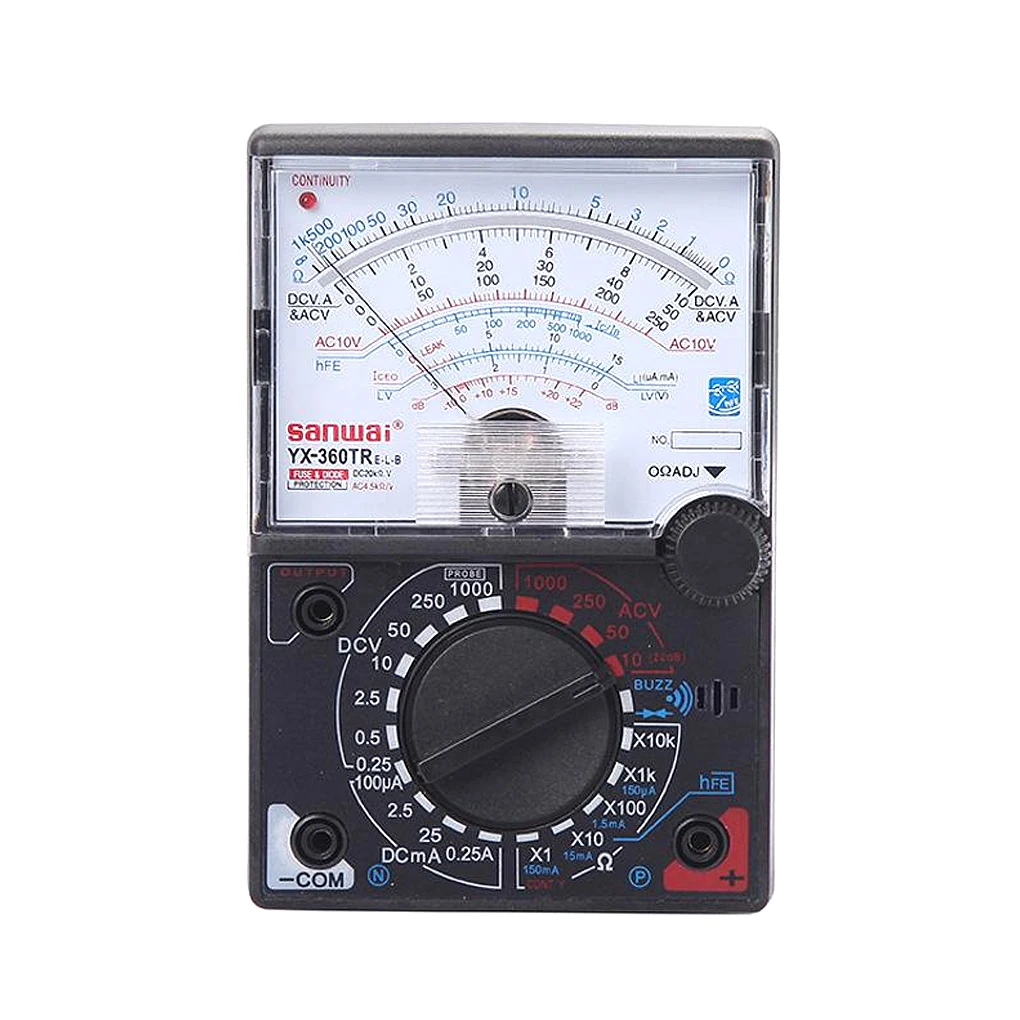 ABS Analog Multimeter Professional Accurate Replacement Battery Powered