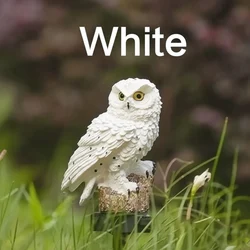 Solar - Powered Waterproof LED Owl Garden Lights - Outdoor Decorative Pathway Lighting (White)