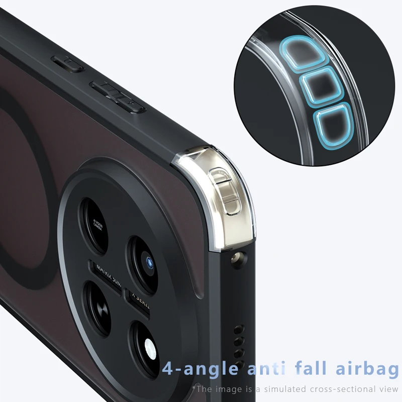 Elite Magnetic Case - Premium Matte Anti-fingerprint Snap-On Cover with Hard PC & Soft TPU Protection