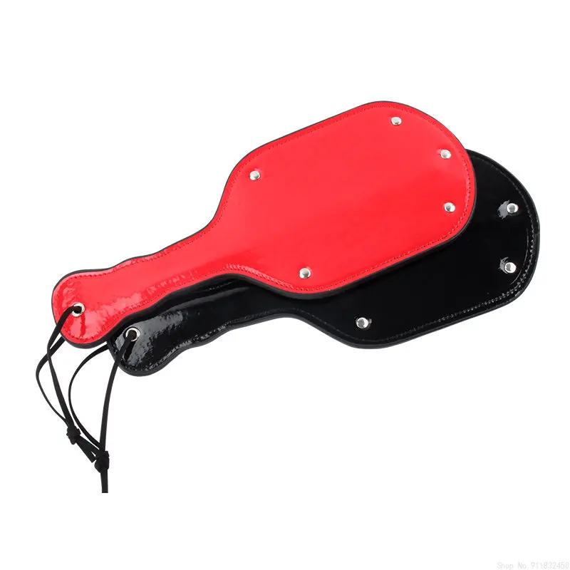 Black And Red SM Butt Spank Paddle Bdsm Submissive Sexy Kinky Fetish BDSM Whip Slapping Sex Toy For Couples Ad_voghion.com