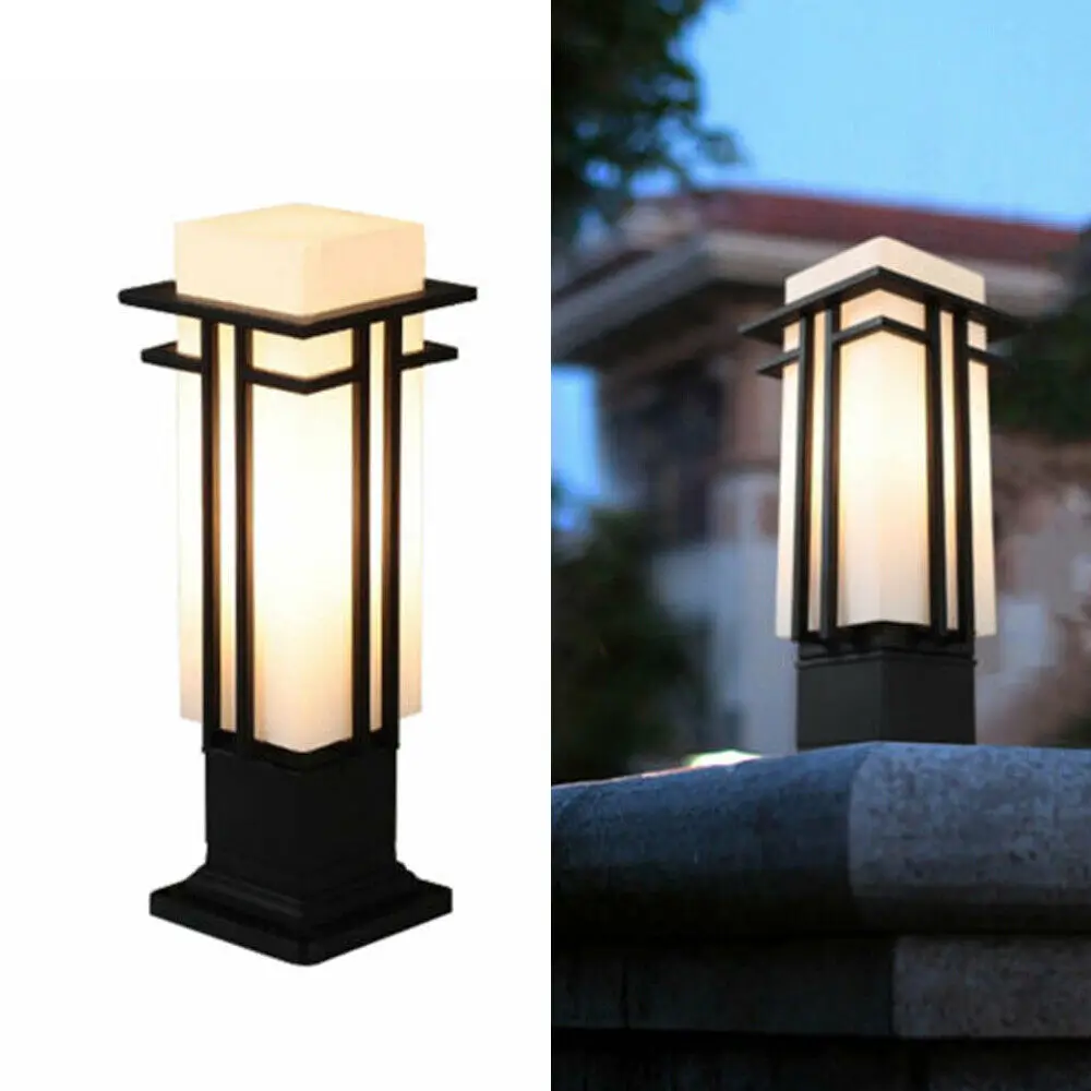 

Outdoor Pathway Light LED Modern Yard Pillar Lamp Lawn Lighting Fixture Landscape Decor for Garden Patio Walkway
