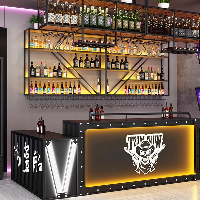 

Unique Metal Bar Cabinet Metal Modern Cocktail Commercial Wine Cabinets Restaurant Storage Mueble Para Vino Kitchen Furniture
