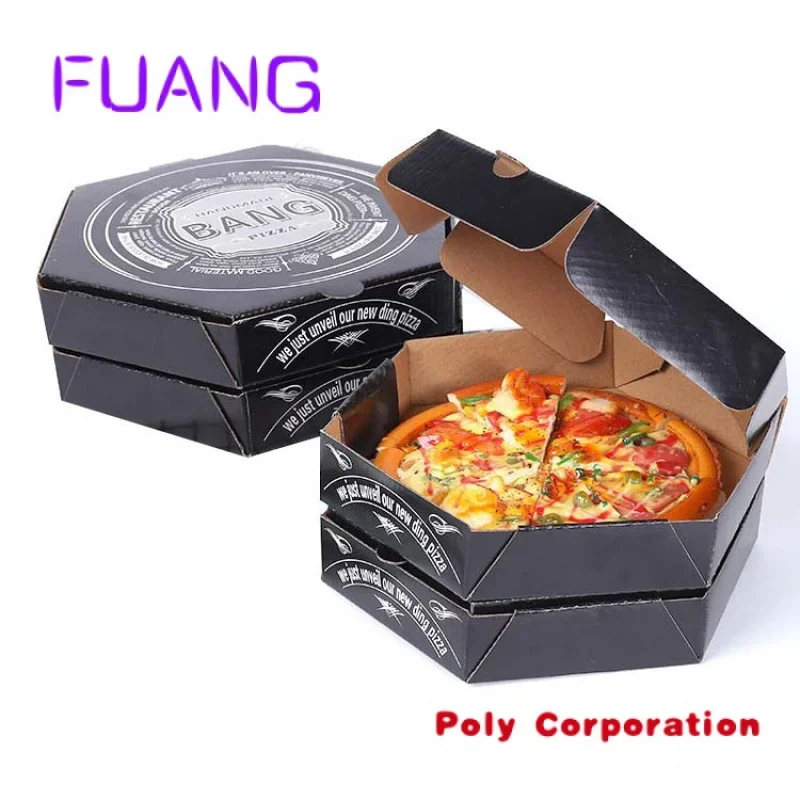 

Пользовательский дизайн большой формы гофрированный картон легко брать упаковку коробки для пиццы упаковочная коробка для малого бизнеса