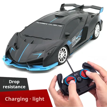 1:18 Four-Way Remote Control Car Bugatti Cool Luxury Car Sports Car Racing Model Toy Car Wireless Simulation Remote Control Car