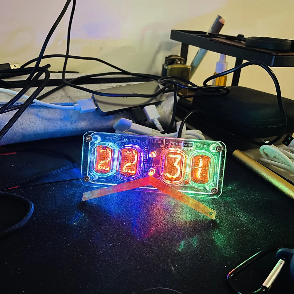 Nixie Clock 4 digits　IN-12 & B5092 4 Digit IN-12 Nixie Tube Clock Build Using $40 eBay kit