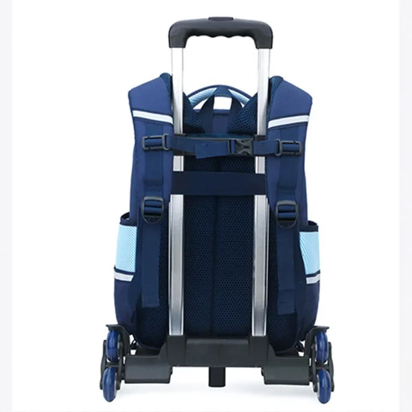 New Rolling Backpack for Boys Elementary School Bag with Wheels Mochilas Para Mujer Travel Trolley Bag 2 and 6 Wheels Sac A Dos 4