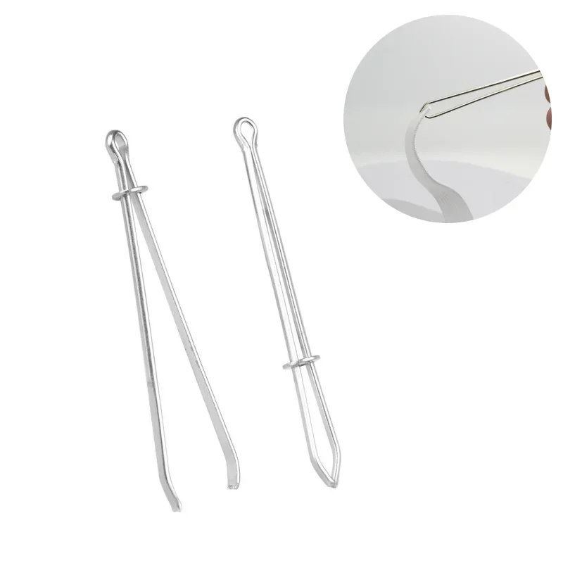 Description Picture 5 of item2 pcs Garment Clips Sewing Tools Elastic Band Punch Cross Stitch Threader Wear Elastic Clamp Threading Device New