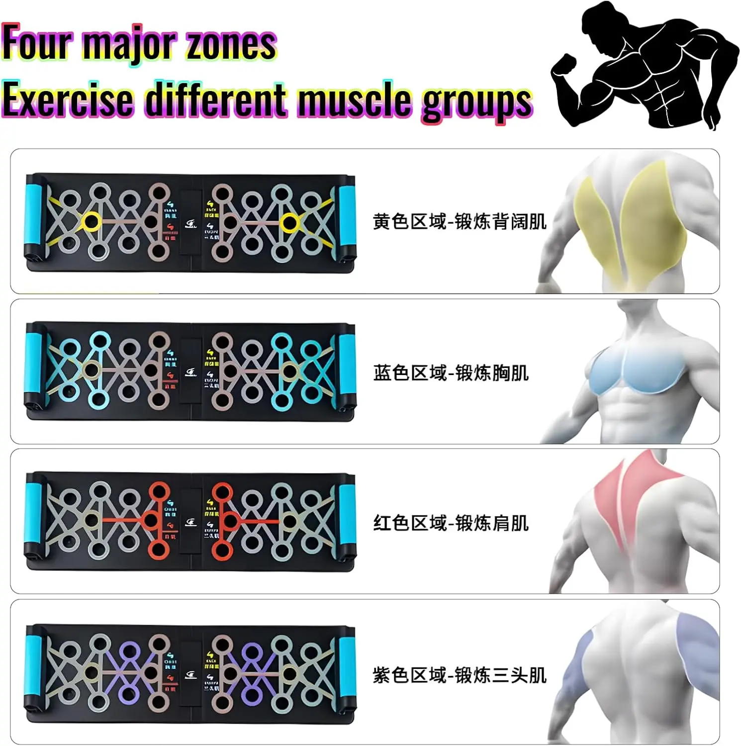 Push Up Bar Set Portable Multifunctional Foldable Fitness Equipment For Chest Abdomen Arms/Back Training push up bar
