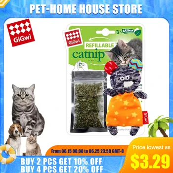 GiGwi Pet Toys Refillable CATNIP Series Cat Toy Simulation modeling Washable Canvas Replaceable Catnip Toys Pet Products For Cat 1