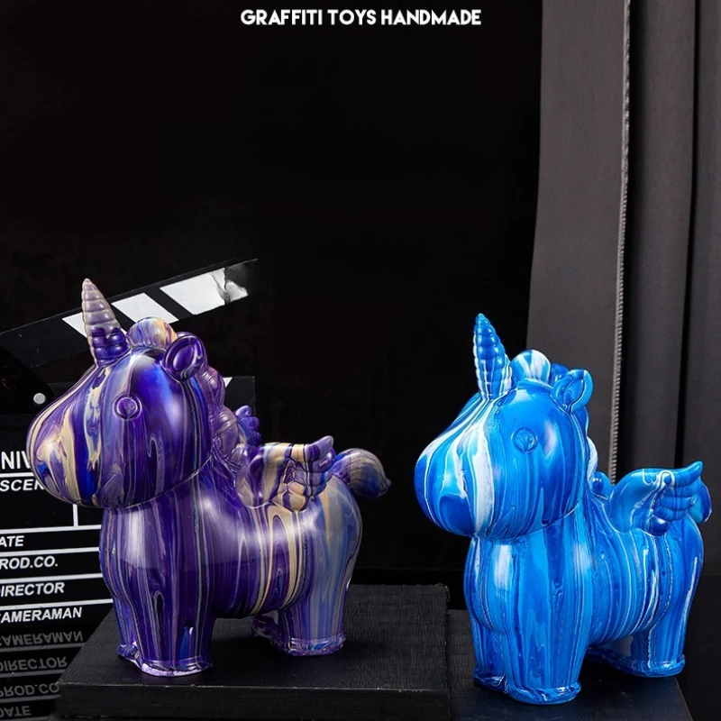 Handmade Fluid Painting Unicorn Art Decoration Kit