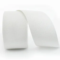 Nylon Webbing Tape - Durable 10m Roll for DIY Sewing and Crafting Projects (White)