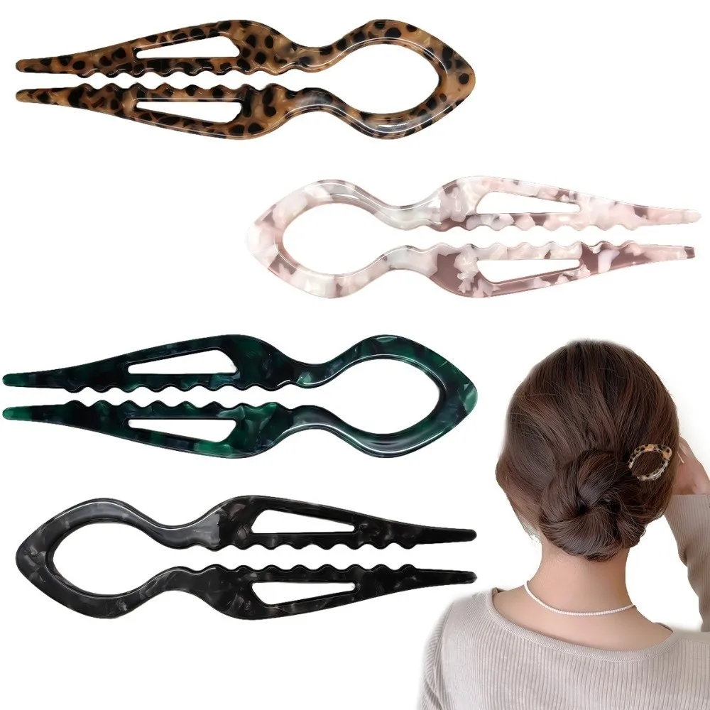 Hairstyle Tool Hair Accessories French Hair Pins Headbands V-Shaped Hair Clips Geometric Design Headwear Hair Fork