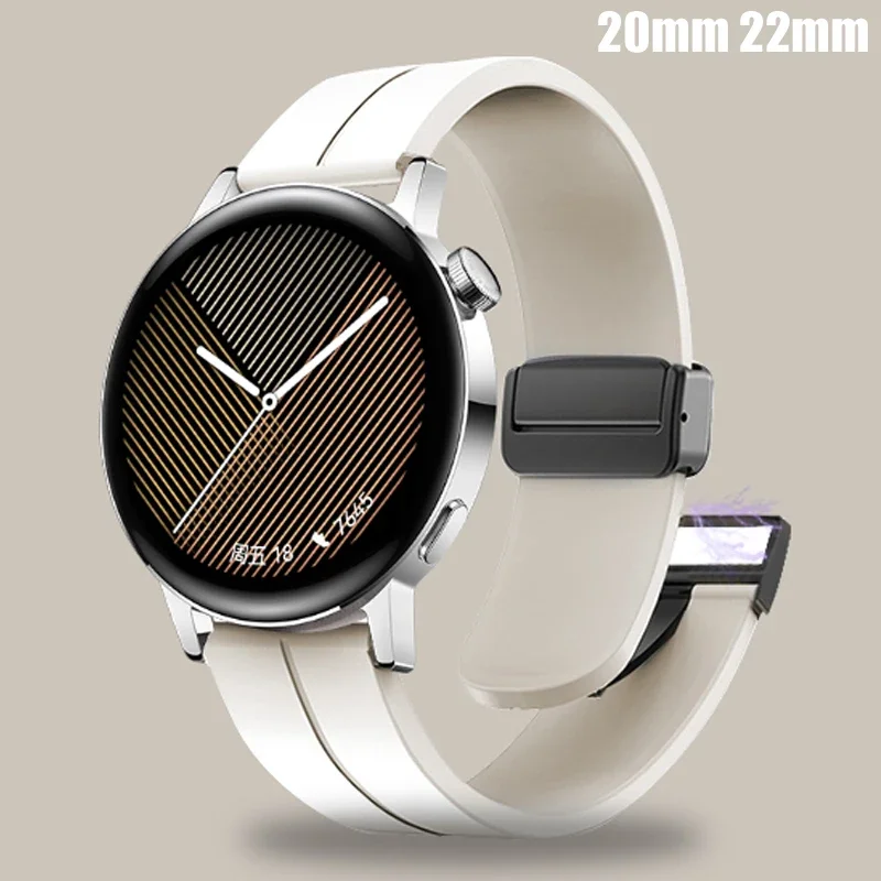 

Ремешок силиконовый для Samsung Galaxy Watch 4 3 Classic 5 Pro Active 2/Gear S3 Correa, браслет для Huawei Watch GT 2 3, 22 мм 20 мм