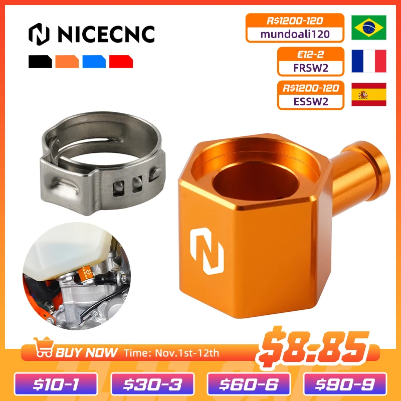 

NiceCNC Fuel Line Tank Connector Connection For KTM 150XCW 250 XCW 300XCW 300EXC 300XC 6Days TPi 250 350 450 SXF XCF 2020-2022